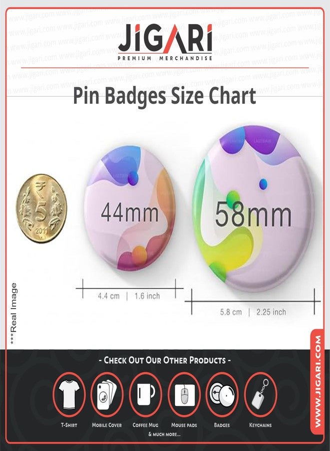 JIGARI - Designer Animie Theme Printed Badges for Bags, T-Shirts for Animie Accessories Lover | Multicolor Animie Printed Batches (Dragon Ball Z, Dragon Ball Z ( Pack of 5 ) - 1, 58 mm - Gloss Lamination) - Image 5